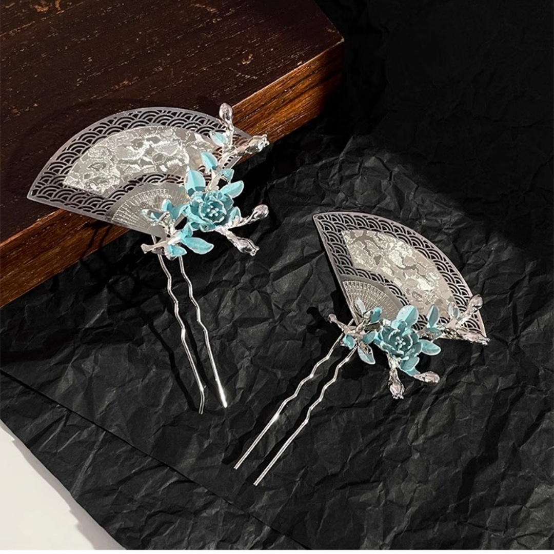 Hair Fork Stick - New Chinese-Style Fan-Shaped Hairpin, Exquisite, Light