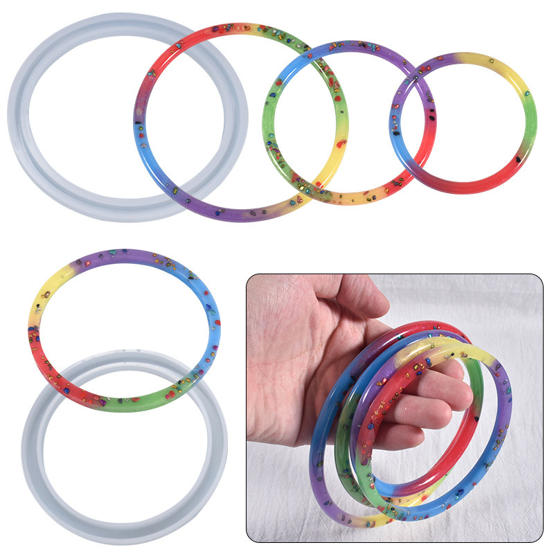 3pc Silicone Mold for Epoxy Re - огляд і ціна Resin Bangle Bracelet