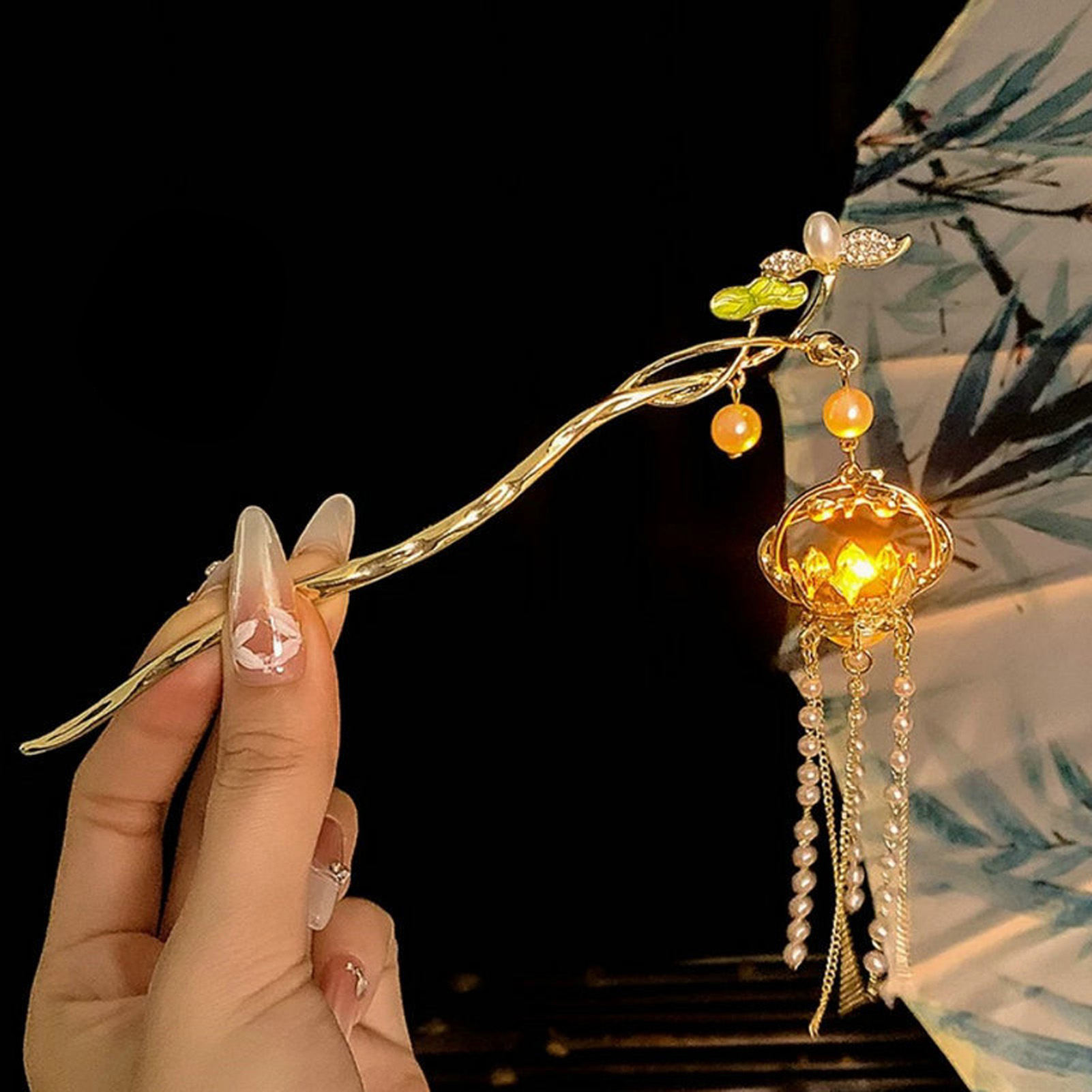 Luminous Flower Hairpin Exquis - огляд і ціна Hair Fork Stick
