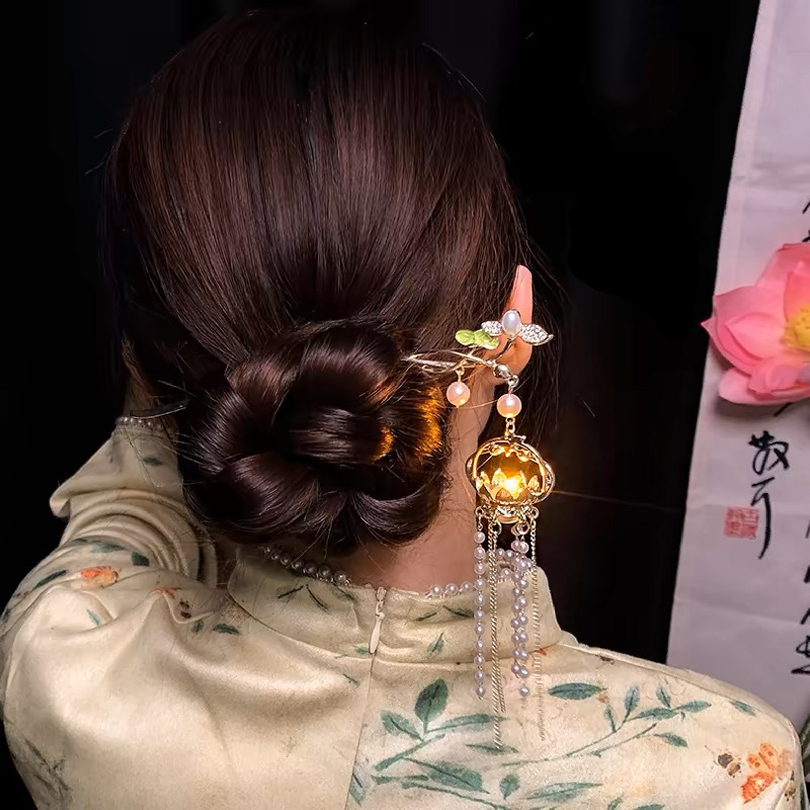 Luminous Flower Hairpin Exquis - огляд і ціна Hair Fork Stick