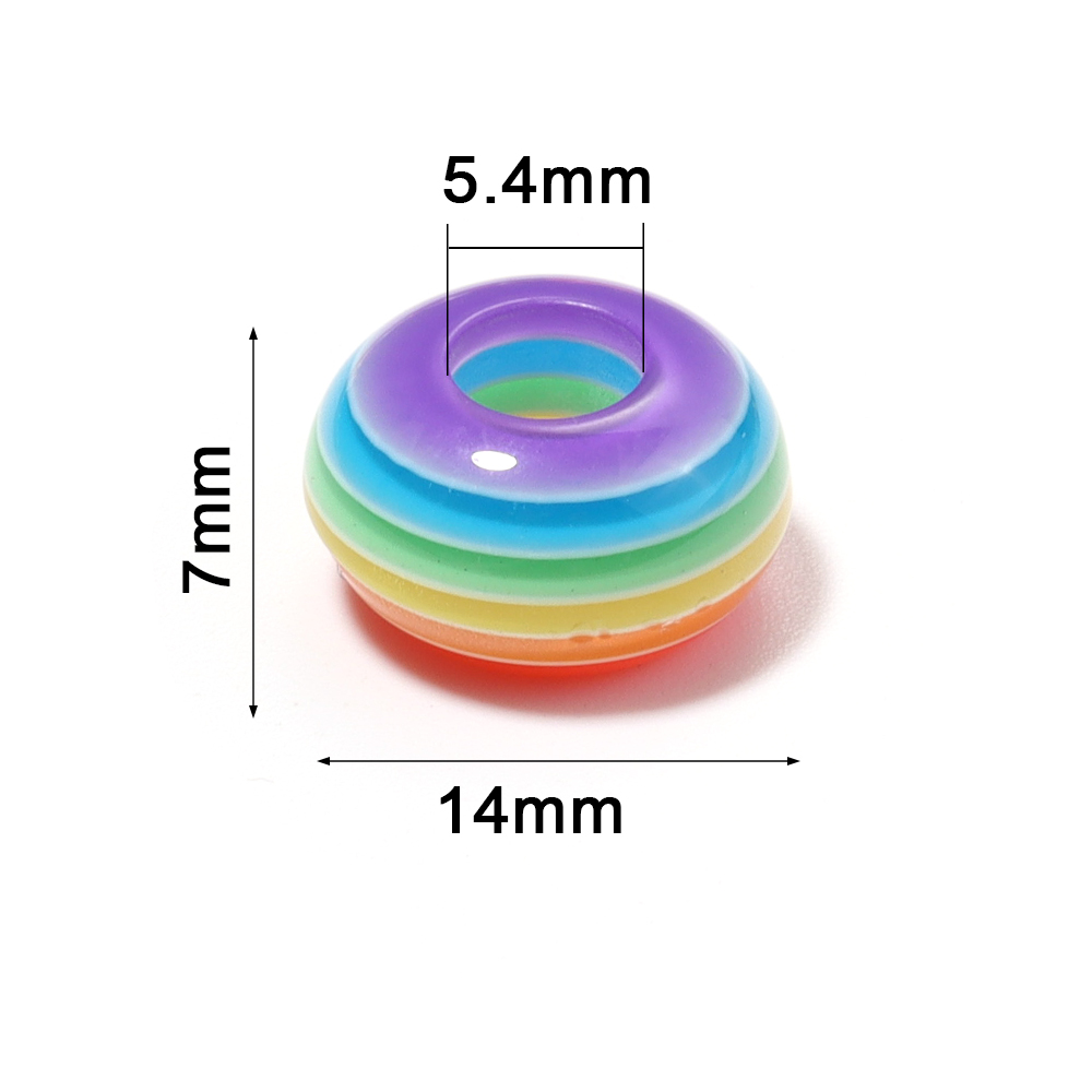 50pcs/lot Rainbow Stripe Resin - огляд і ціна Resin Bangle Bracelet