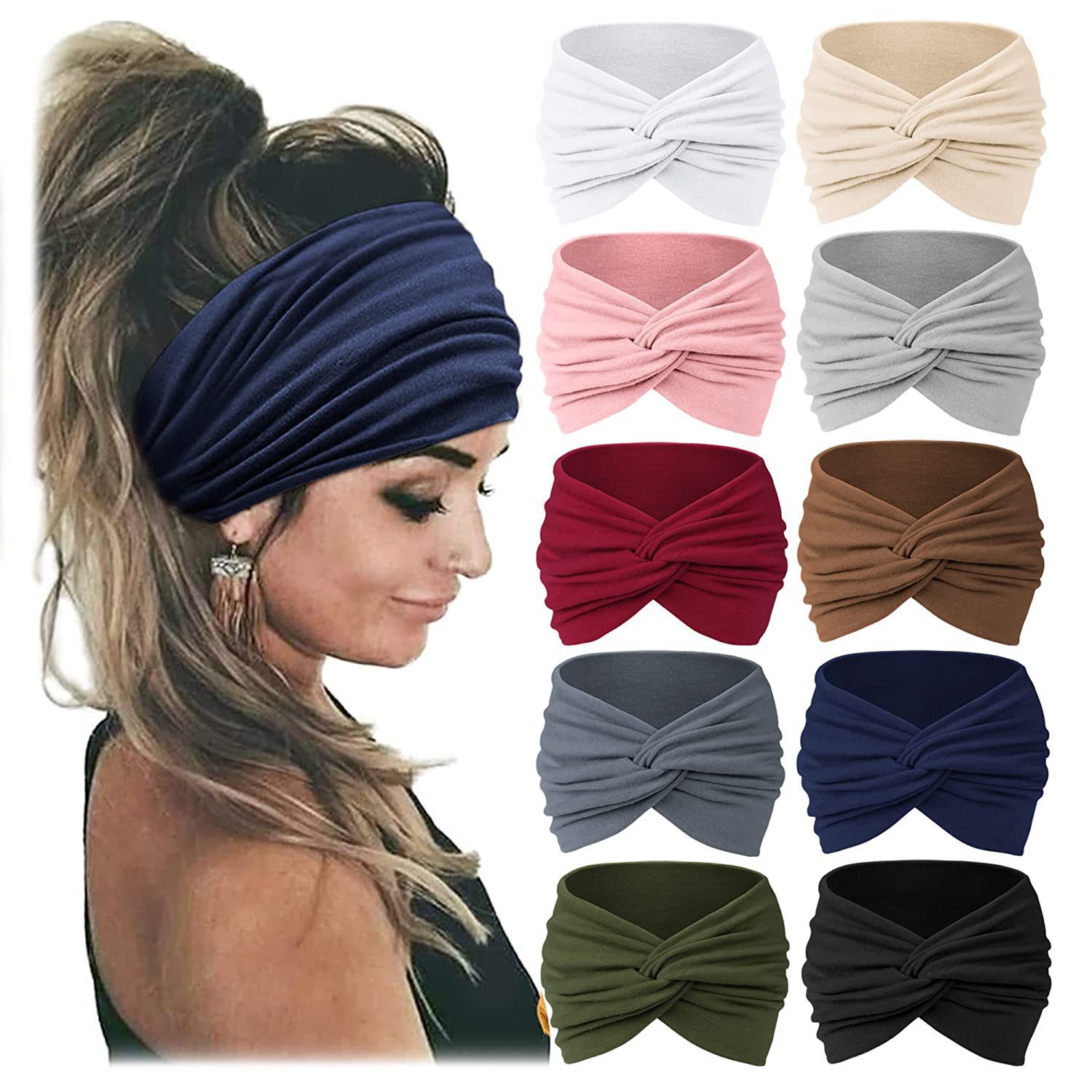 Women's Wide Elastic Headband, - огляд і ціна Women'S Yoga Accessories
