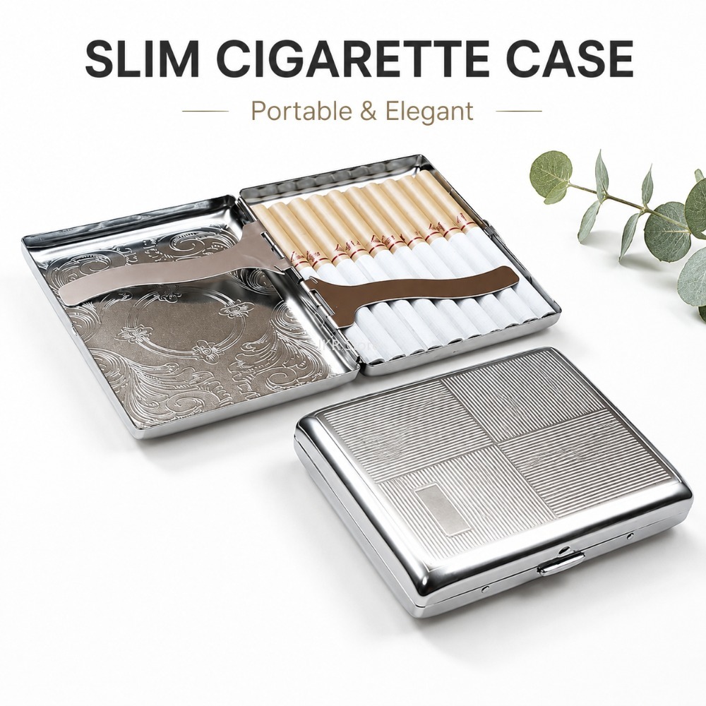 Stainless Steel Cigarette Box  - огляд і ціна Woman Accessory