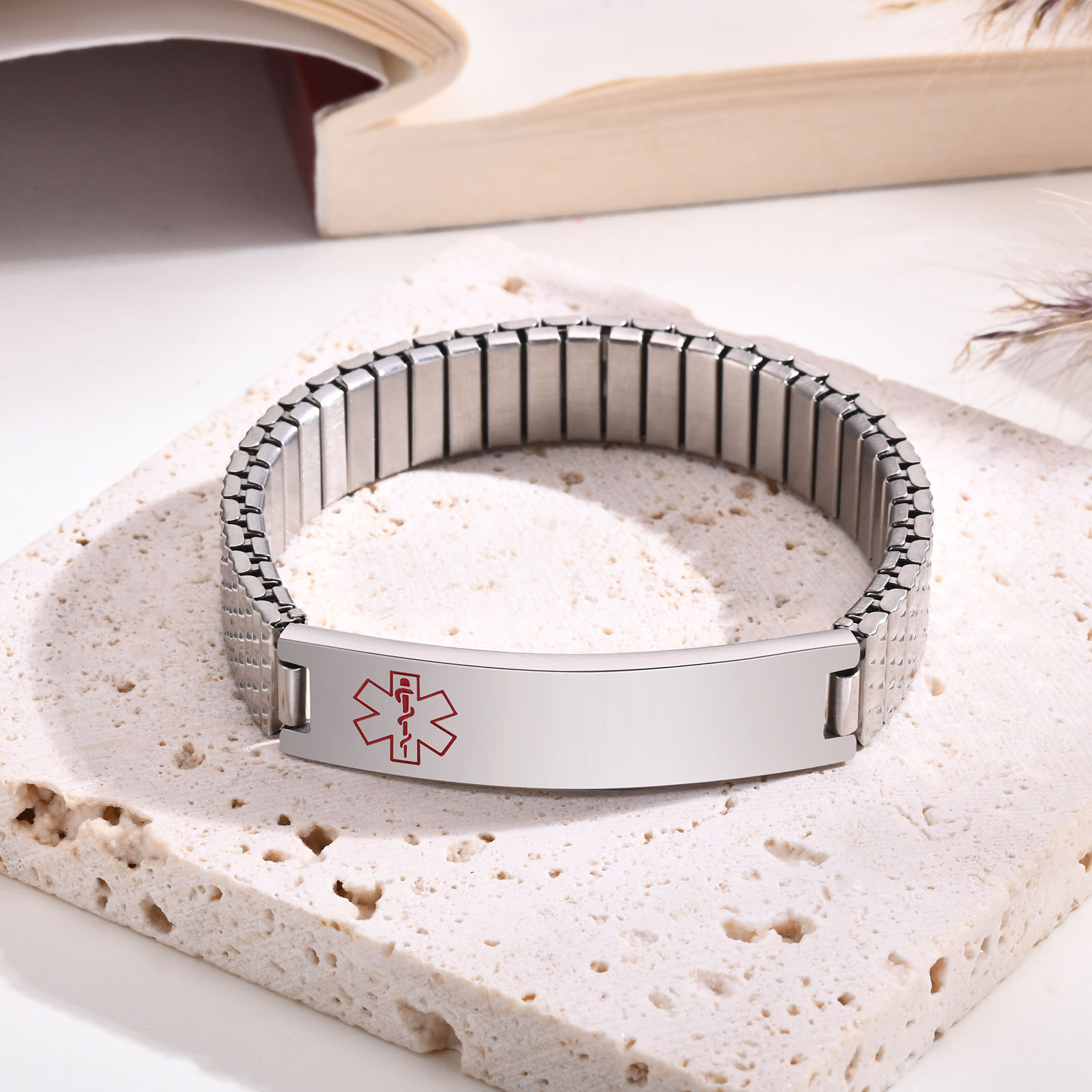Vnox Stainless Steel Medical A - огляд і ціна Resin Bangle Bracelet