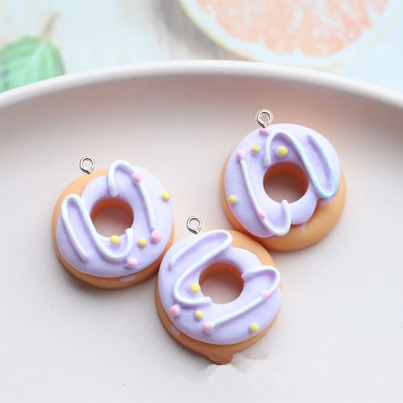 10Pcs Kawaii Color Donut Resin - огляд і ціна Resin Bangle Bracelet