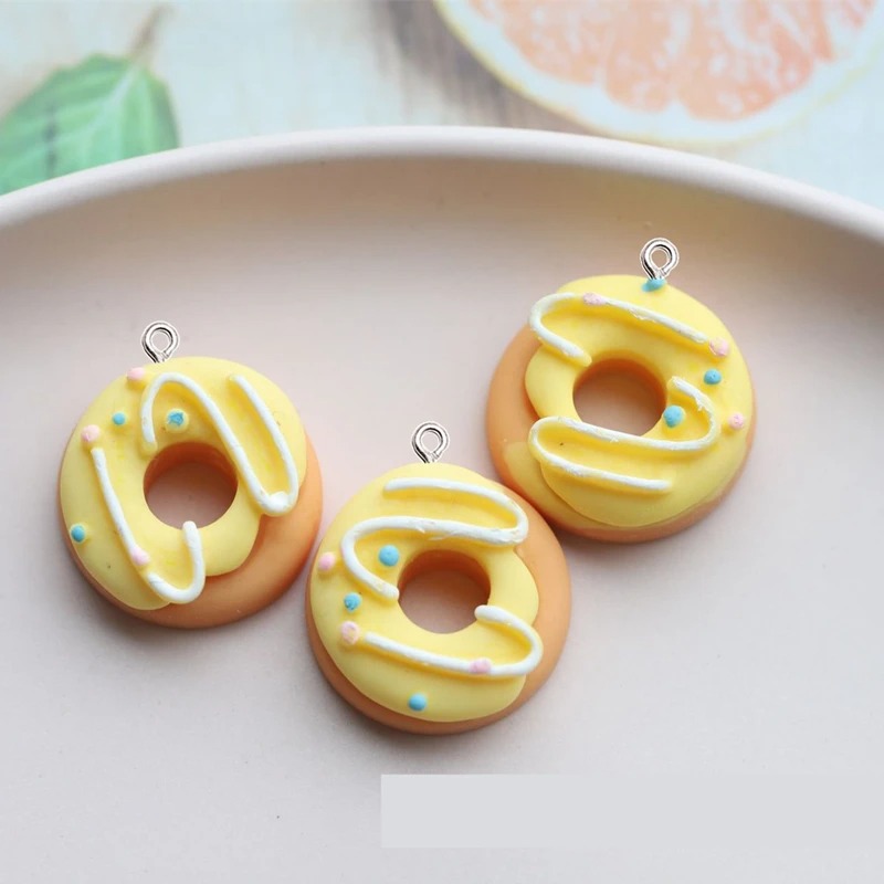 10Pcs Kawaii Color Donut Resin - огляд і ціна Resin Bangle Bracelet