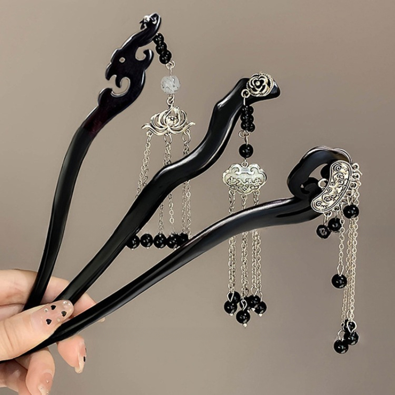 Wooden Hairpin High-end Feel N - огляд і ціна Hair Fork Stick