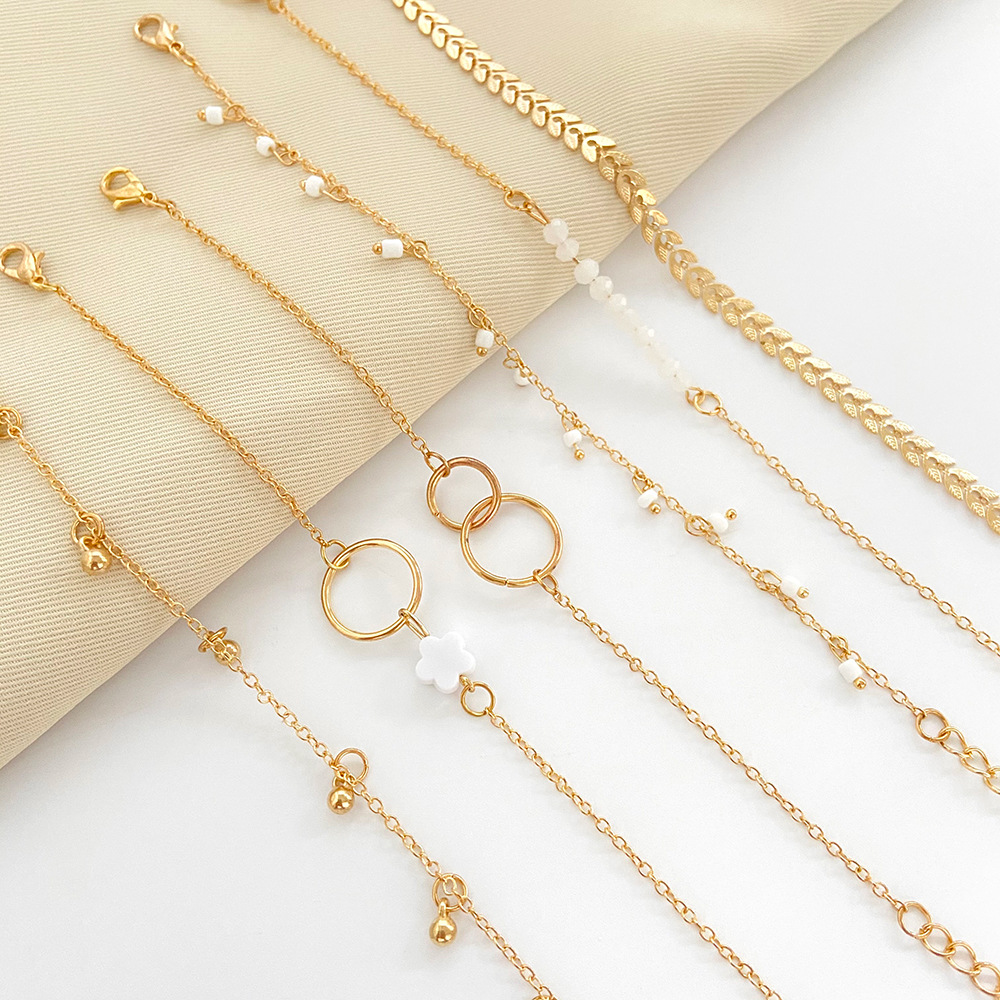 6 Piece Set Gold color Geometr - огляд і ціна Resin Bangle Bracelet