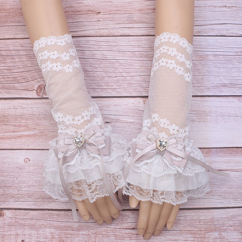 White Lolita Lace Puff Sleeves - огляд і ціна Woman Accessory