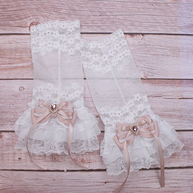 White Lolita Lace Puff Sleeves - огляд і ціна Woman Accessory