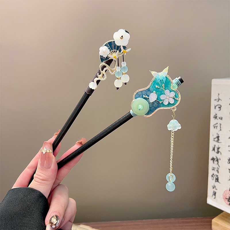 Classic Tassel Hair Stick Blac - огляд і ціна Hair Fork Stick