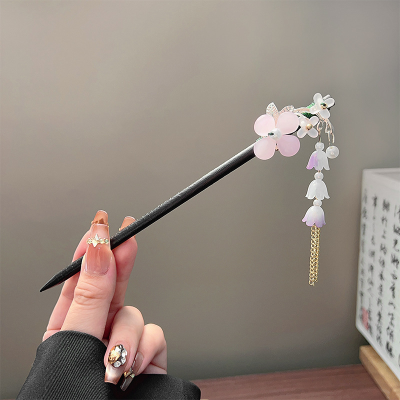 Classic Tassel Hair Stick Blac - огляд і ціна Hair Fork Stick