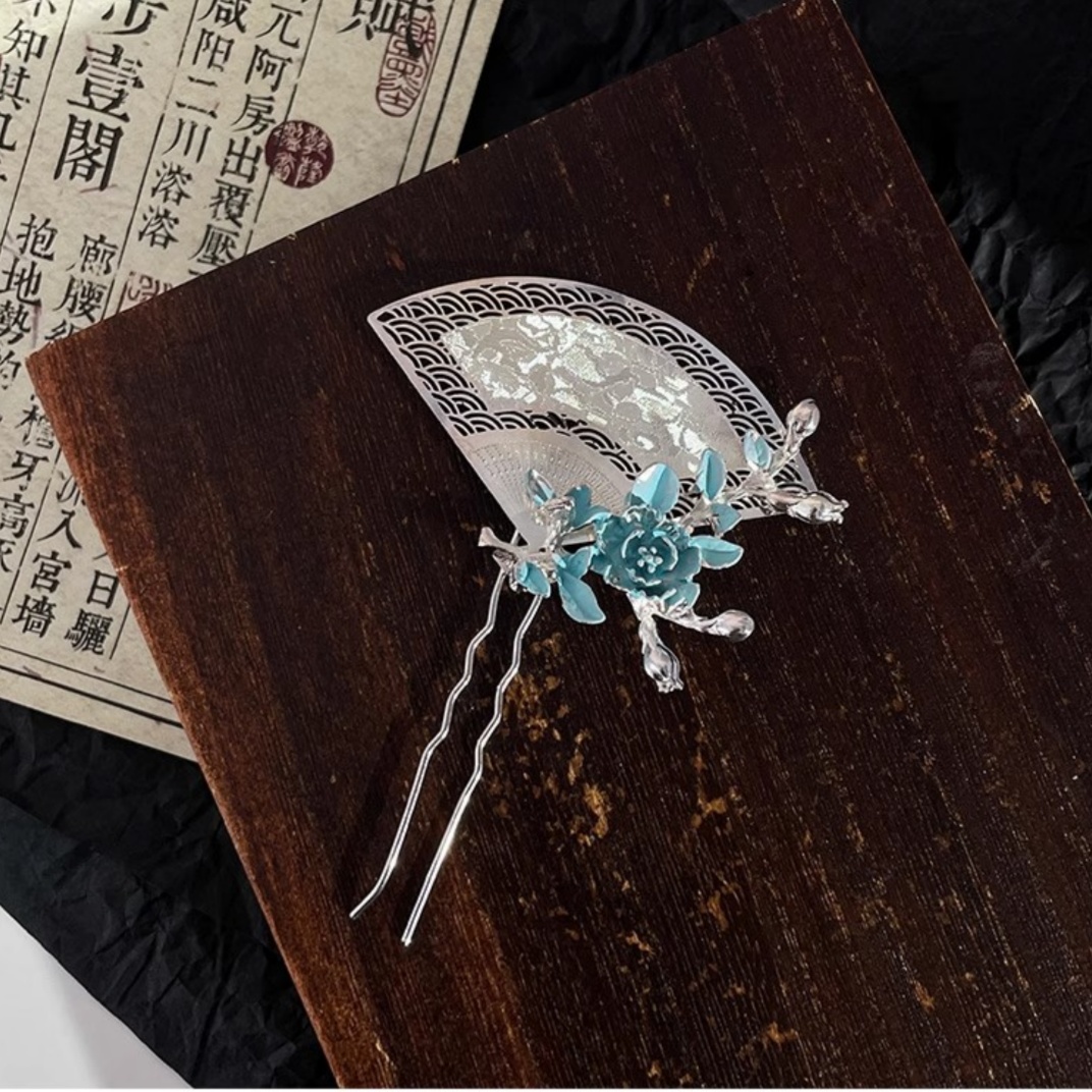 New Chinese-Style Fan-Shaped H - огляд і ціна Hair Fork Stick