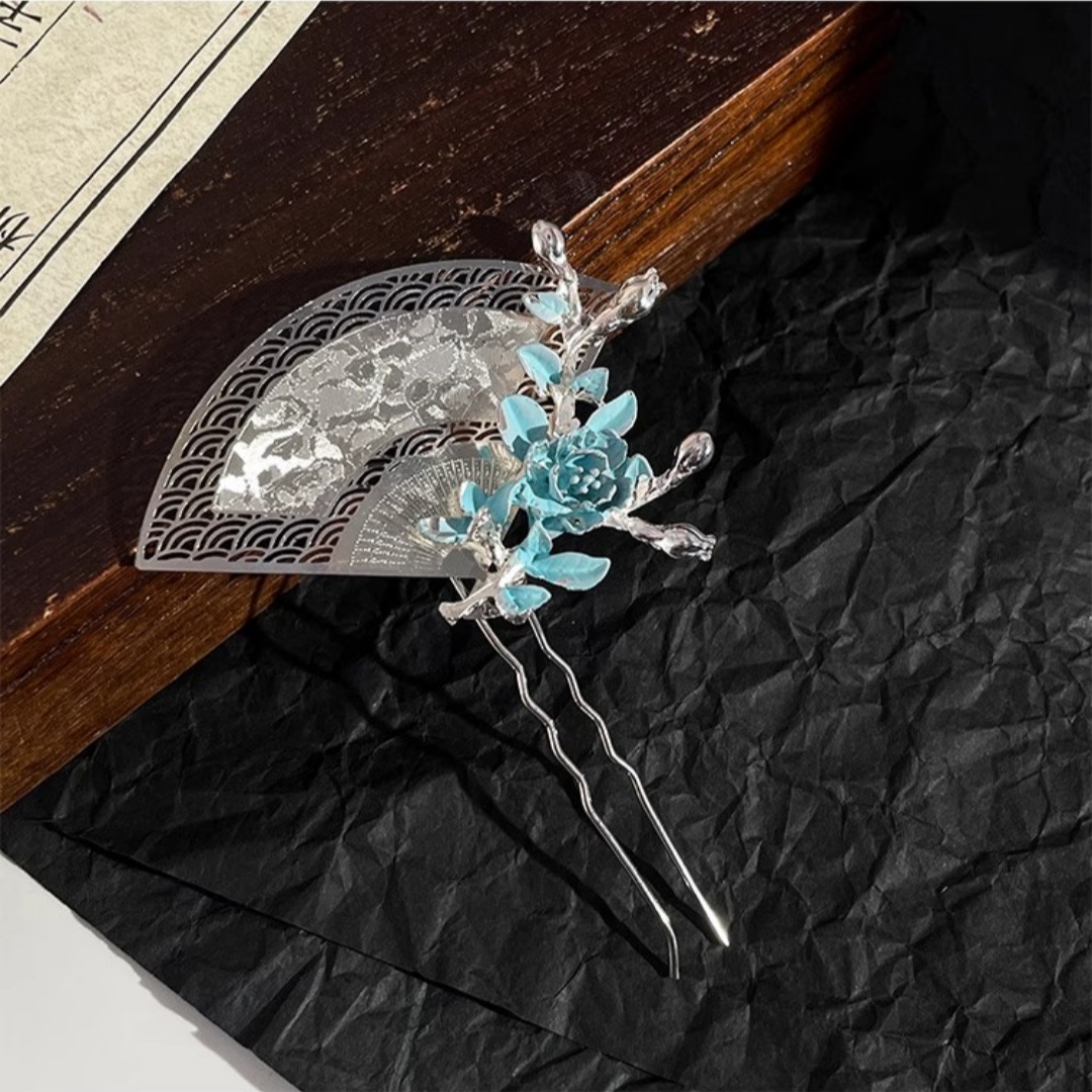 New Chinese-Style Fan-Shaped H - огляд і ціна Hair Fork Stick