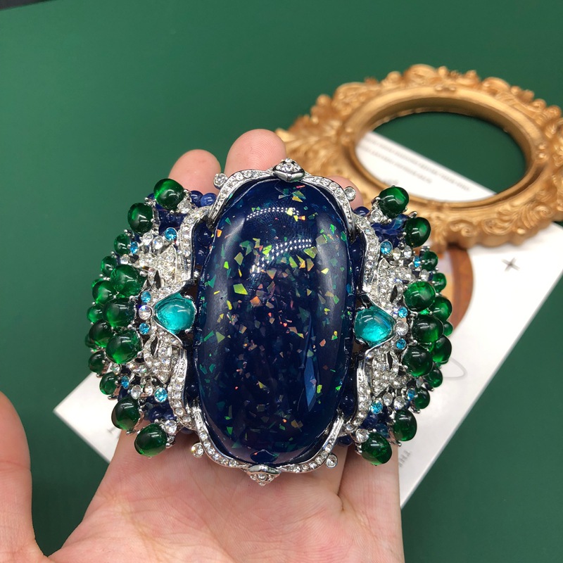 Luxury Vintage Chunky Beaded B - огляд і ціна Resin Bangle Bracelet
