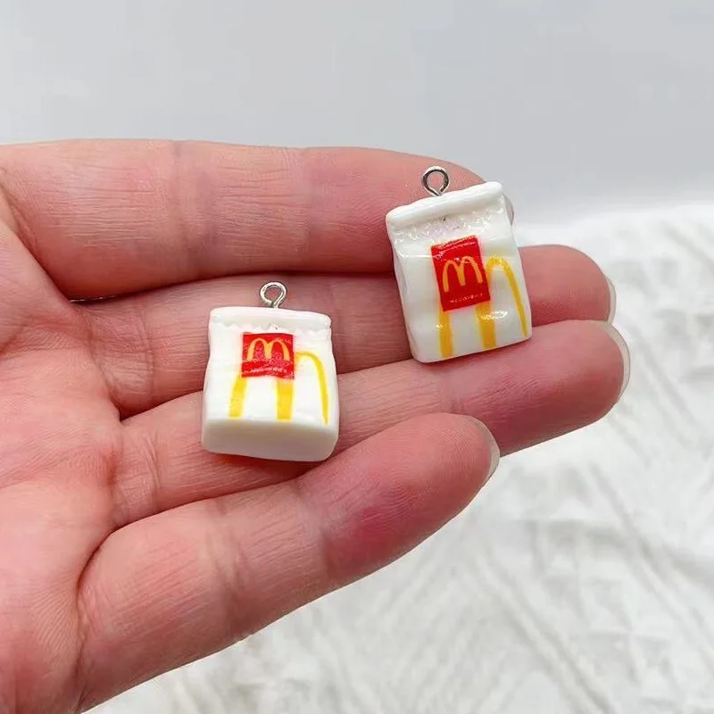 10pcs/Lot Resin 3D Food Hambur - огляд і ціна Resin Bangle Bracelet